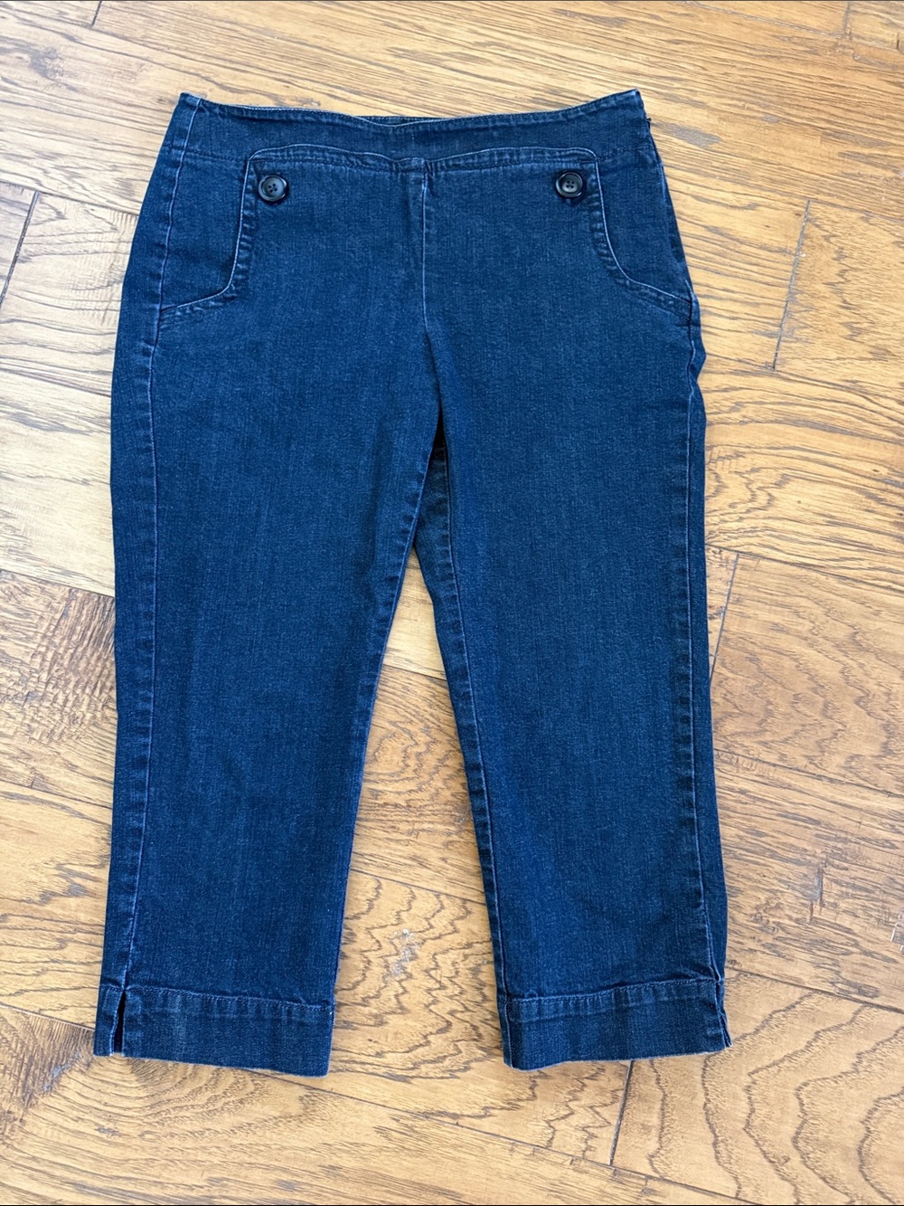 Talbots Sailor Button Style Denim Women's Cropped Jeans